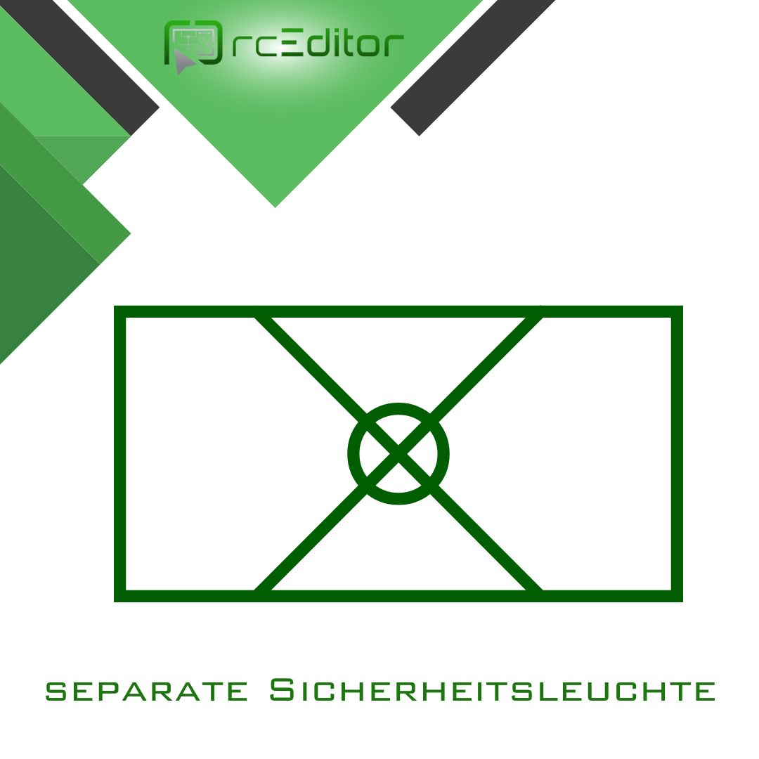 separate Sicherheitsleuchte