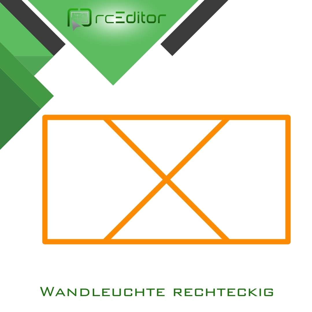 Wandleuchte Rechteckig