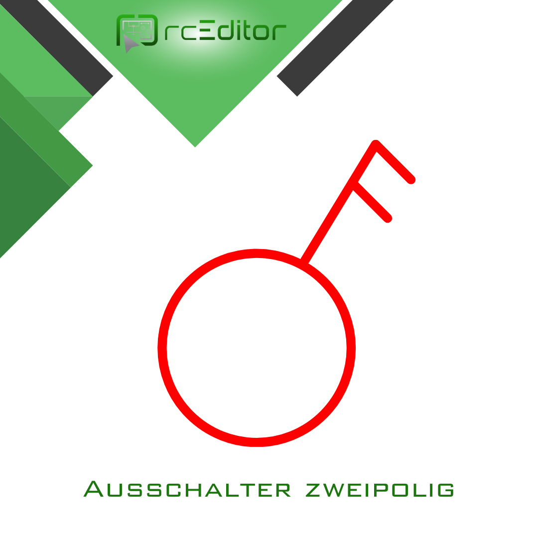 Ausschalter zweipolig Symbol