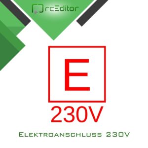 Symbol für Elektroanschluss 230V