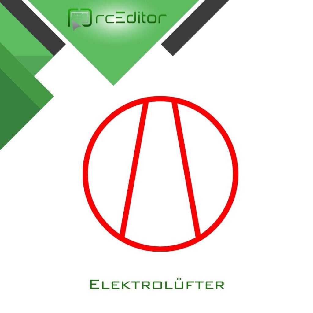 Symbol eines Elektrolüfters