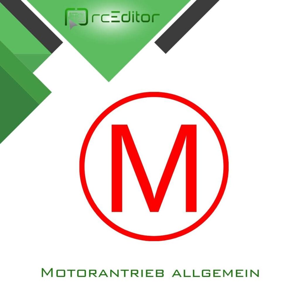 Buchstabe M, Motorantrieb allgemein