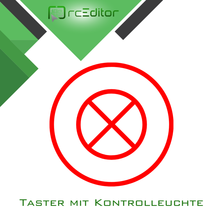 Taster mit Kontrollleuchte Symbol