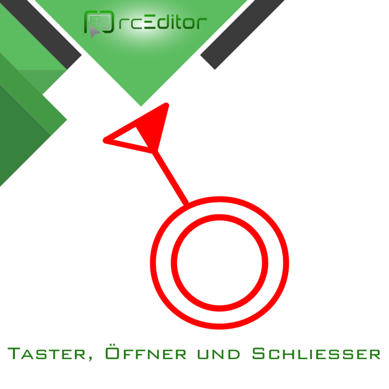 Taster, Öffner und Schliesser Symbol
