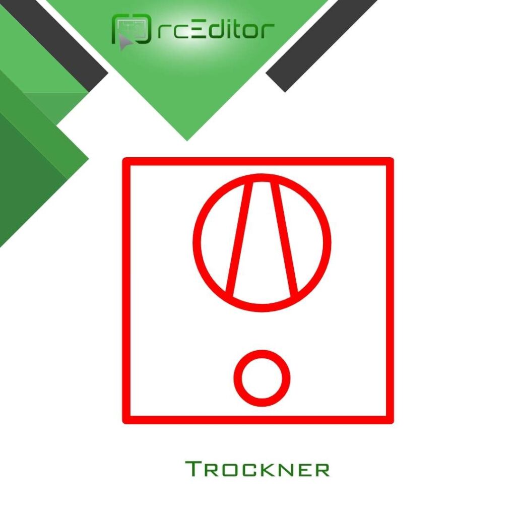 Symboldarstellung eines Trockners