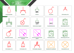 elektrosymbole verzeichnis